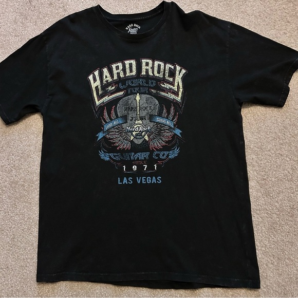 Hard Rock Cafe Las Vegas Graphic Short Sleeve Tee - Picture 1 of 7